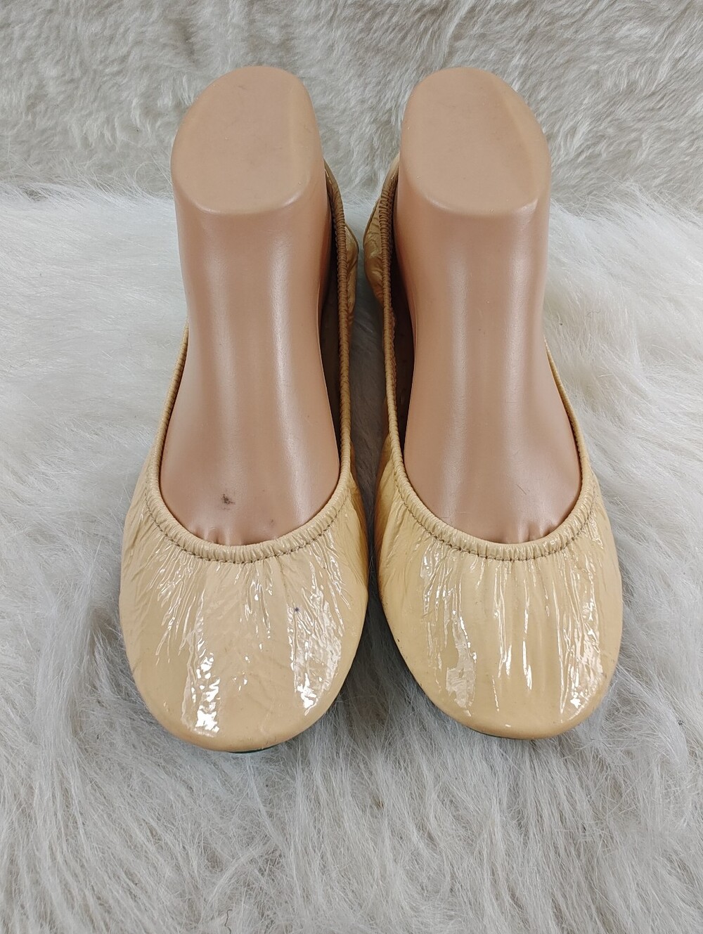 Tieks by Gavrieli Mustard Tan Leather Ballet Flats Women's Size 9 Foldable